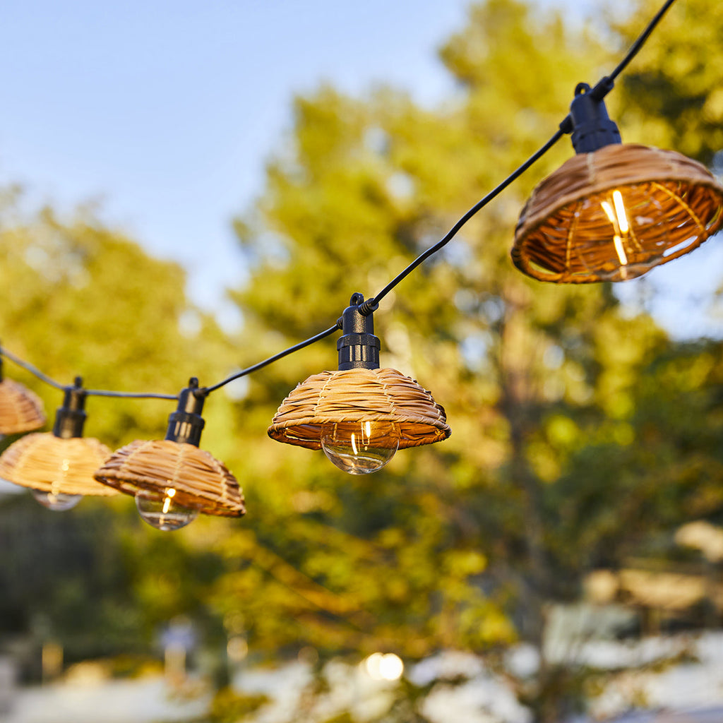 Cottage - Guirlande Filaire Led - Polyrotin - Beige
