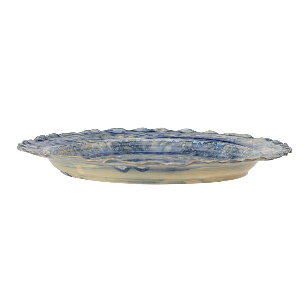 Rowan - Plat De Service - Bleu - Grès