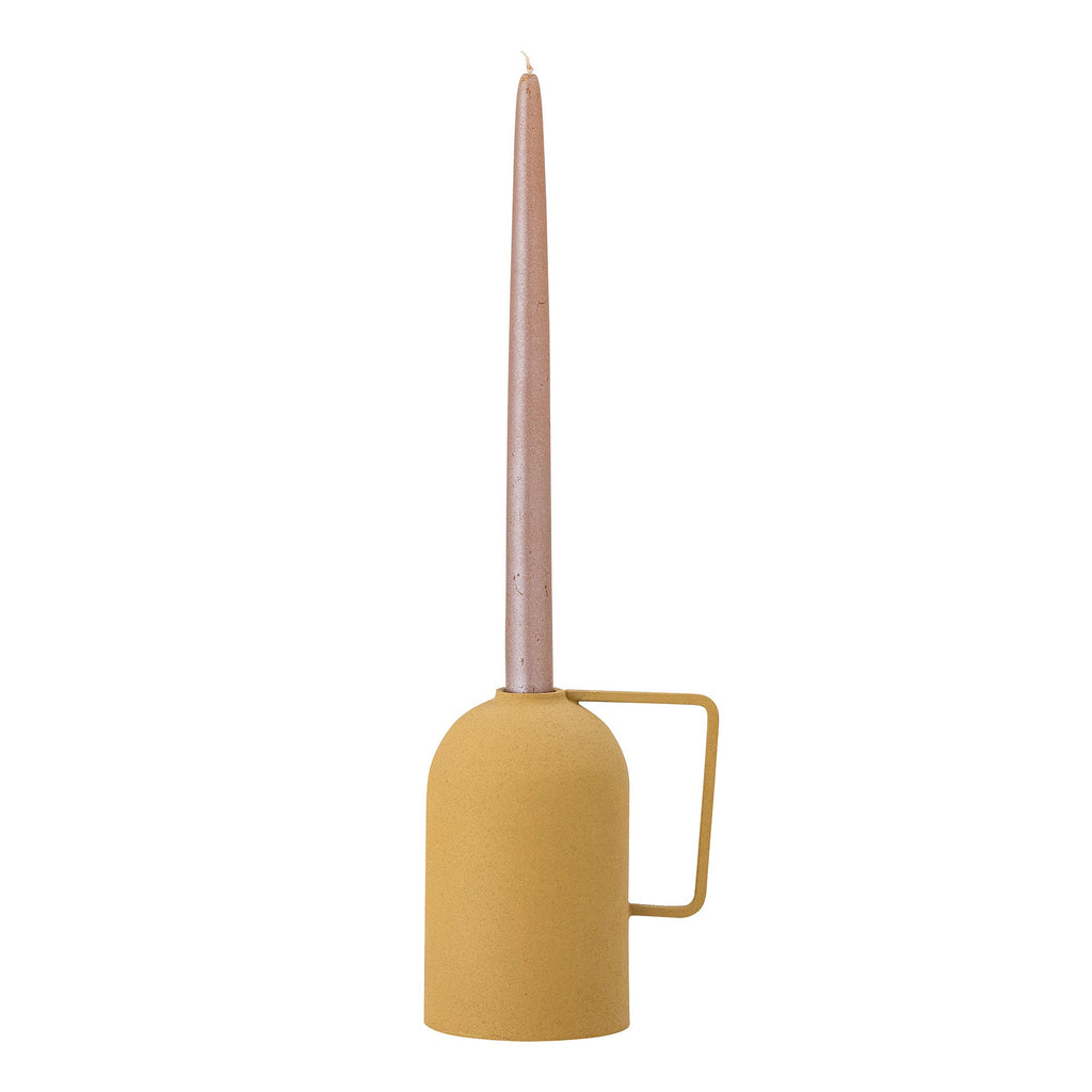 Idon - Bougeoir - Jaune - Métal