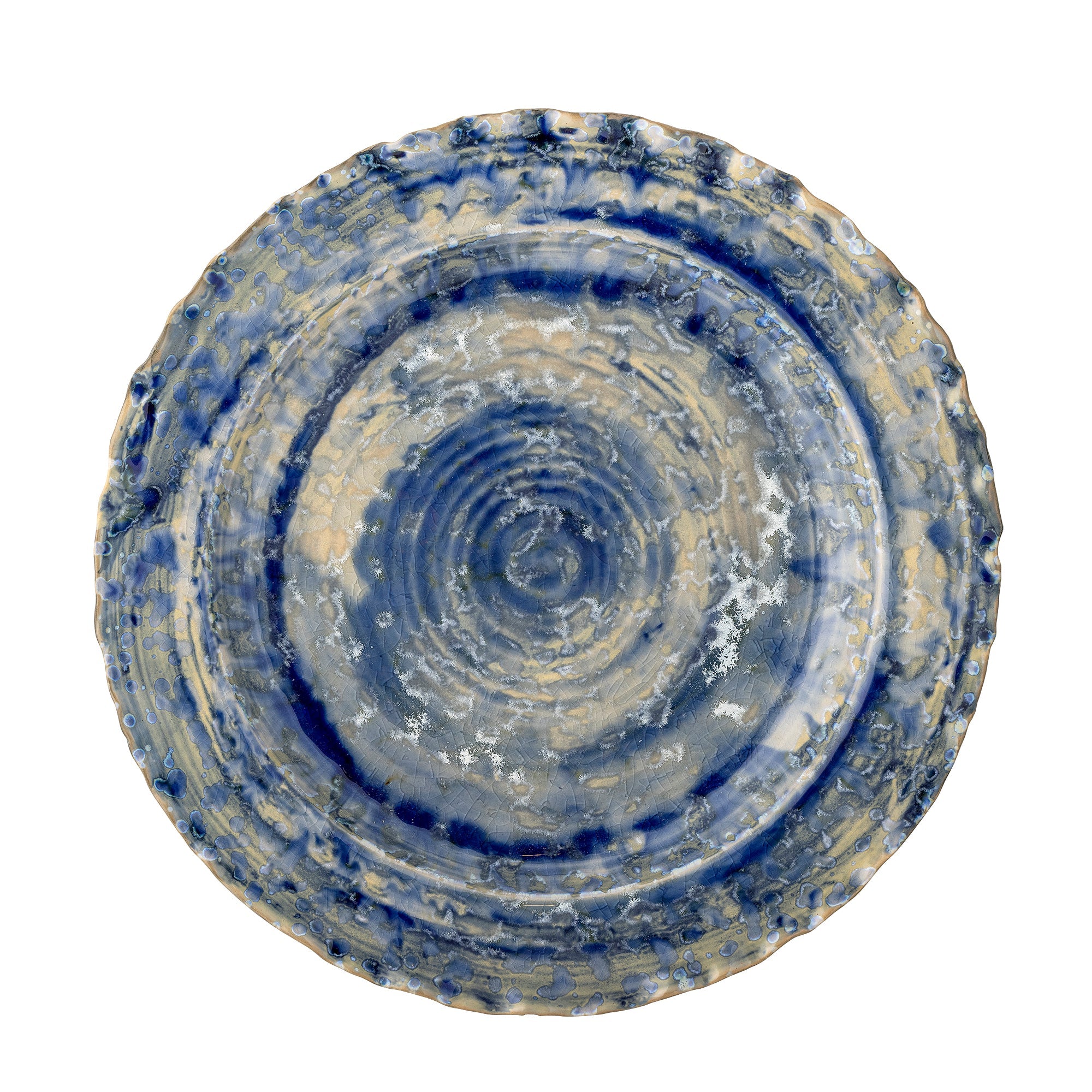 Rowan - Plat De Service - Bleu - Grès