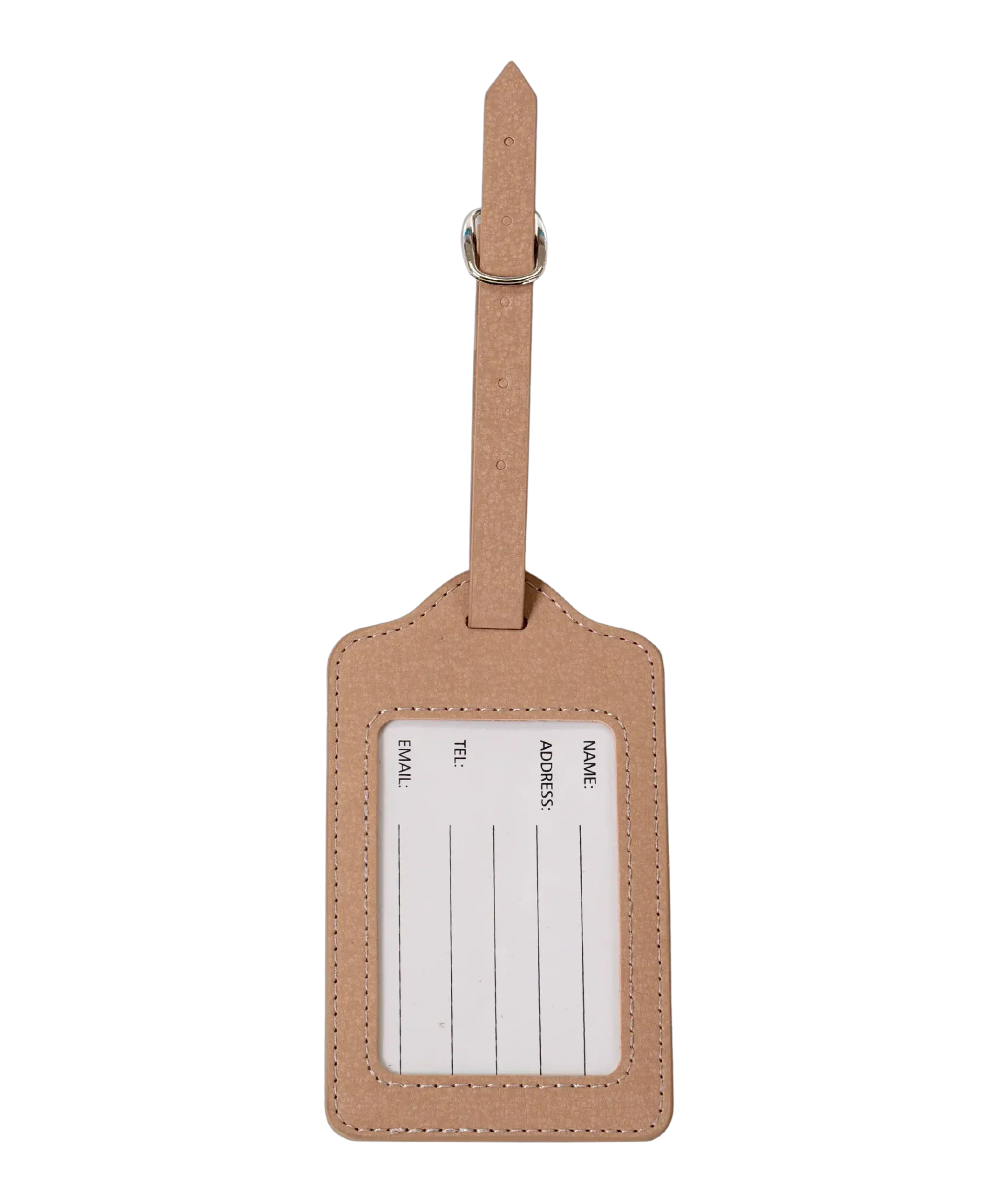 Etiquette a bagages GYL champagne vue dos carte identification fond transparent