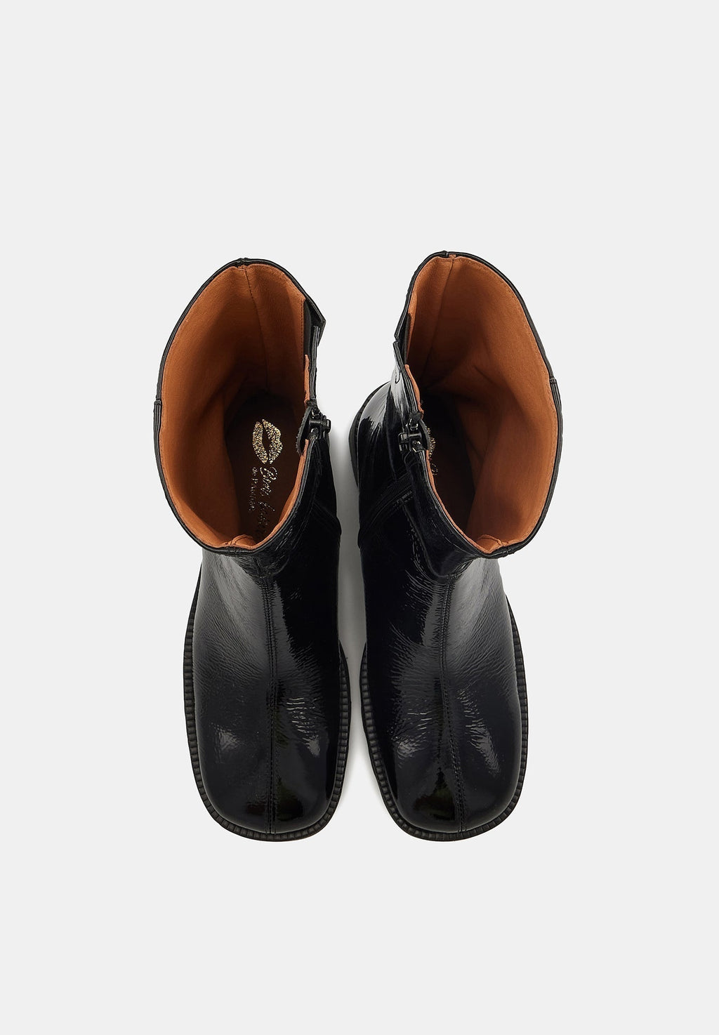 Harriet - Cuir Brillant Noir - Bons Baisers - The Bradery