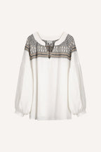 Blouse Barragan Jacquard Ignacio - Chemises Et Tops - Valentine Gauthier - The Bradery