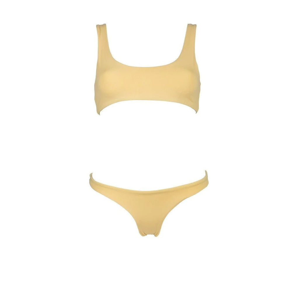 Haut De Bikini Runner - Jaune - Robin Collection - The Bradery