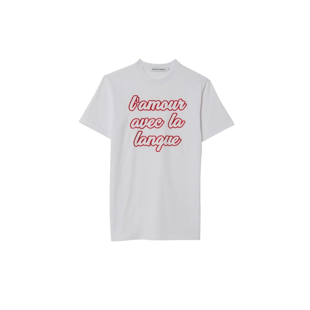 T-shirt Harris White Amour - Chemises Et Tops - Valentine Gauthier - The Bradery