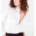 Blouse Rothko White Poplin - Chemises Et Tops - Valentine Gauthier - The Bradery