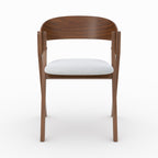 heloise chaise en bois d hevea et tissu gris clair