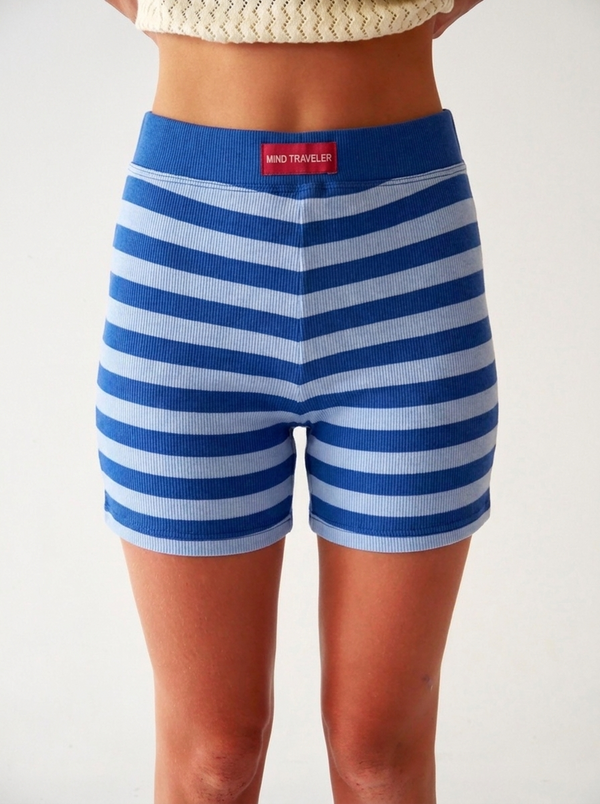 Short Núria Bleu Ciel Et Bleu