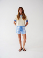 Short Núria Bleu Ciel Et Bleu