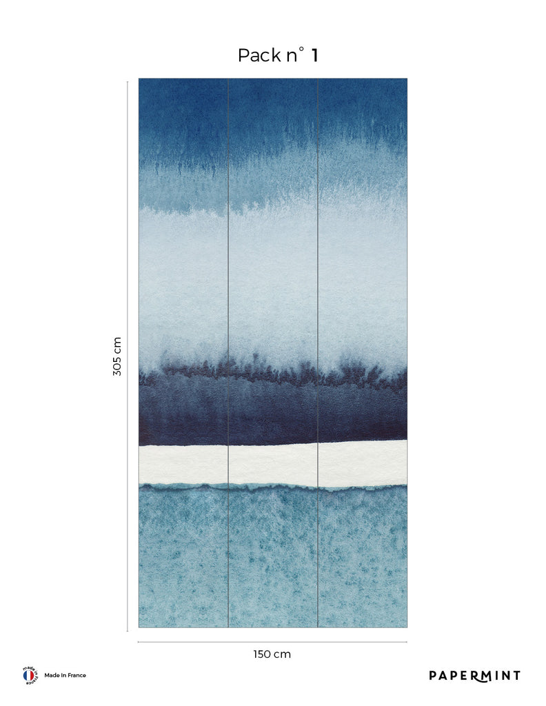 Fresque Horizon Mer - Blue Jean