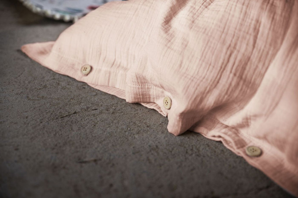 Housse De Couette 100% Gaze De Coton - Guimauve - Rose Housse De Couette Baton Rouge