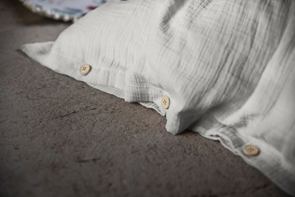 Housse De Couette 100% Gaze De Coton - Nuage - Gris Clair Housse De Couette Baton Rouge