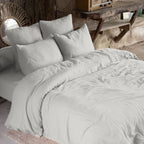 Housse De Couette 100% Gaze De Coton - Nuage - Gris Clair Housse De Couette Baton Rouge