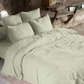 Housse De Couette 100% Gaze De Coton - Vert D'Eau - Baton Rouge - The Bradery