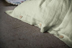 Housse De Couette 100% Gaze De Coton - Vert D'Eau - Baton Rouge - The Bradery