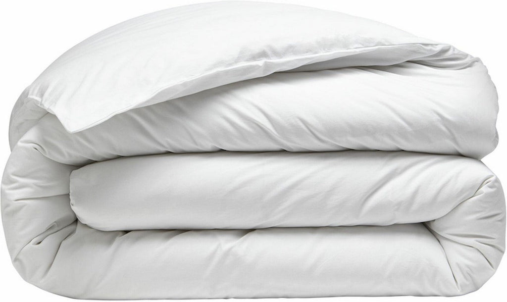 Housse De Couette 100% Percale De Coton Lavé 80Fils/Cm2 Blanc - Baton Rouge - The Bradery