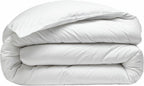 Housse De Couette 100% Percale De Coton Lavé 80Fils/Cm2 Blanc - Baton Rouge - The Bradery