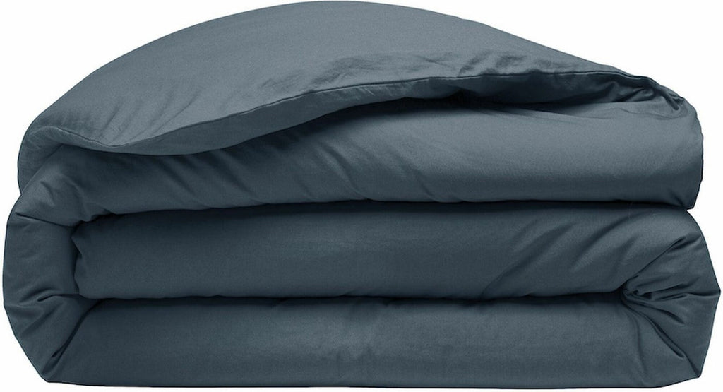 Housse De Couette 100% Percale De Coton Lavé 80Fils/Cm2 Emeraude - Baton Rouge - The Bradery