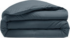 Housse De Couette 100% Percale De Coton Lavé 80Fils/Cm2 Emeraude - Baton Rouge - The Bradery