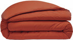 Housse De Couette 100% Percale De Coton Lavé 80Fils/Cm2 Paprika - Baton Rouge - The Bradery