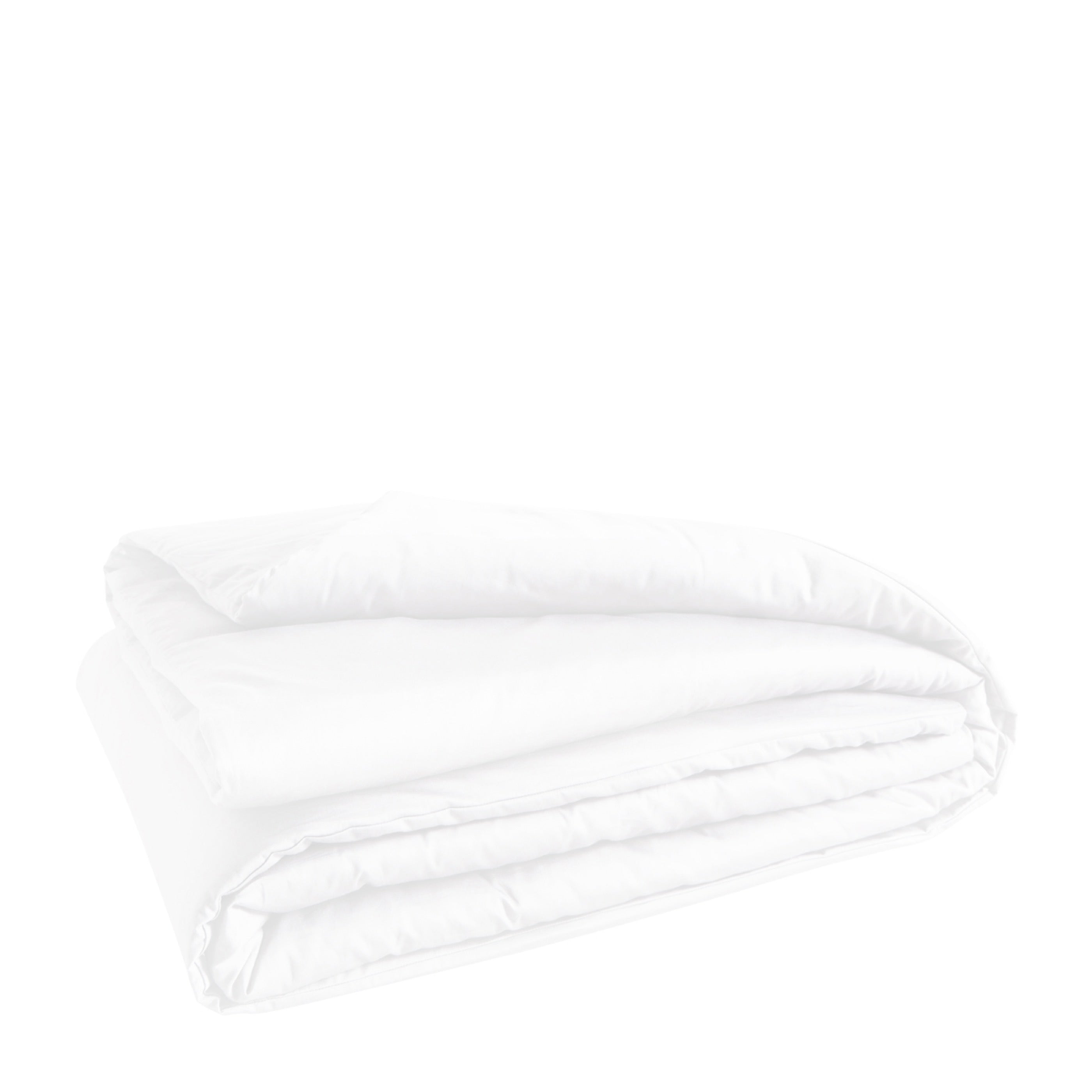 Housse De Couette Alexane - 100% Satin De Coton - Blanc