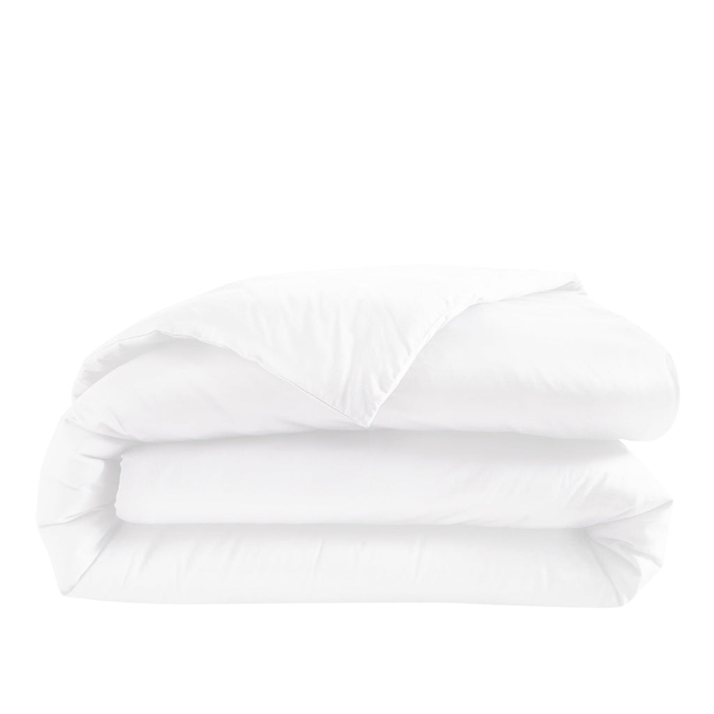 Housse De Couette Alexane - 100% Satin De Coton - Blanc
