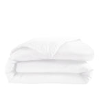 Housse De Couette Alexane - 100% Satin De Coton - Blanc