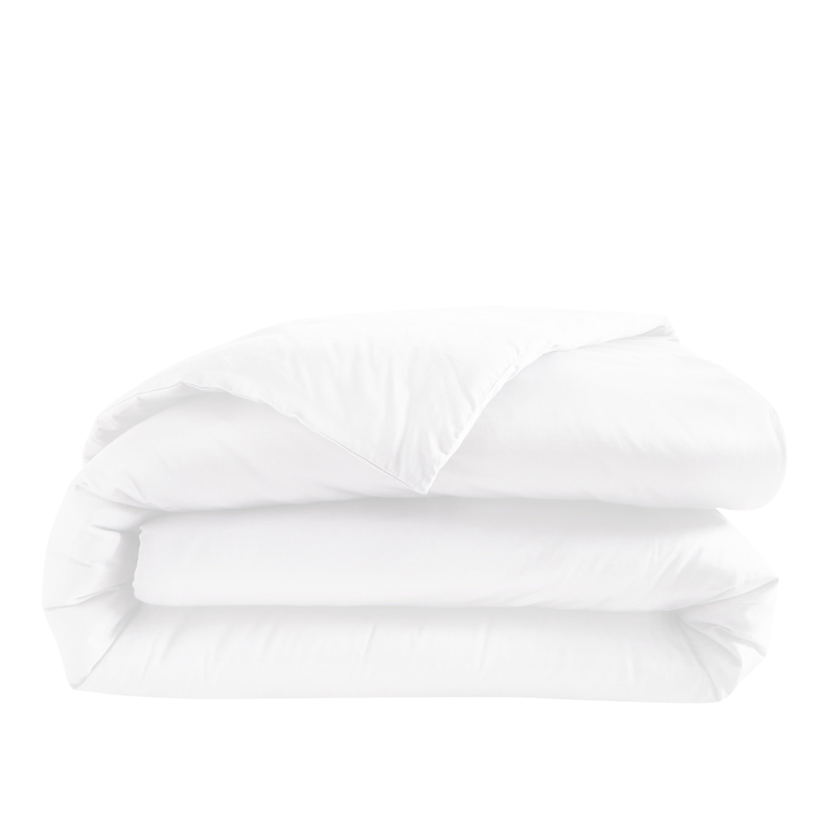 Housse De Couette Alexane - 100% Satin De Coton - Blanc