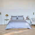 Housse De Couette Alexane - 100% Satin De Coton - Gris