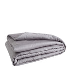 Housse De Couette Alexane - 100% Satin De Coton - Gris