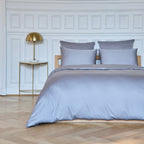 Housse De Couette Alexane - 100% Satin De Coton - Gris