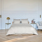 Housse De Couette Alexane - 100% Satin De Coton - Sable