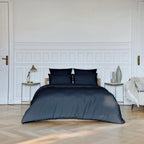 Housse De Couette Amance - Percale De Coton - Noir