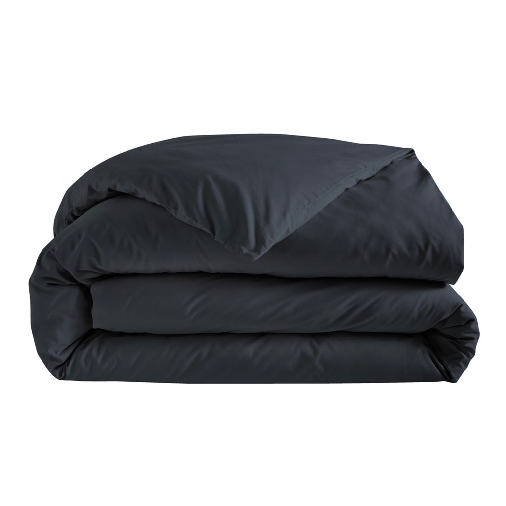 Housse De Couette Amance - Percale De Coton - Noir