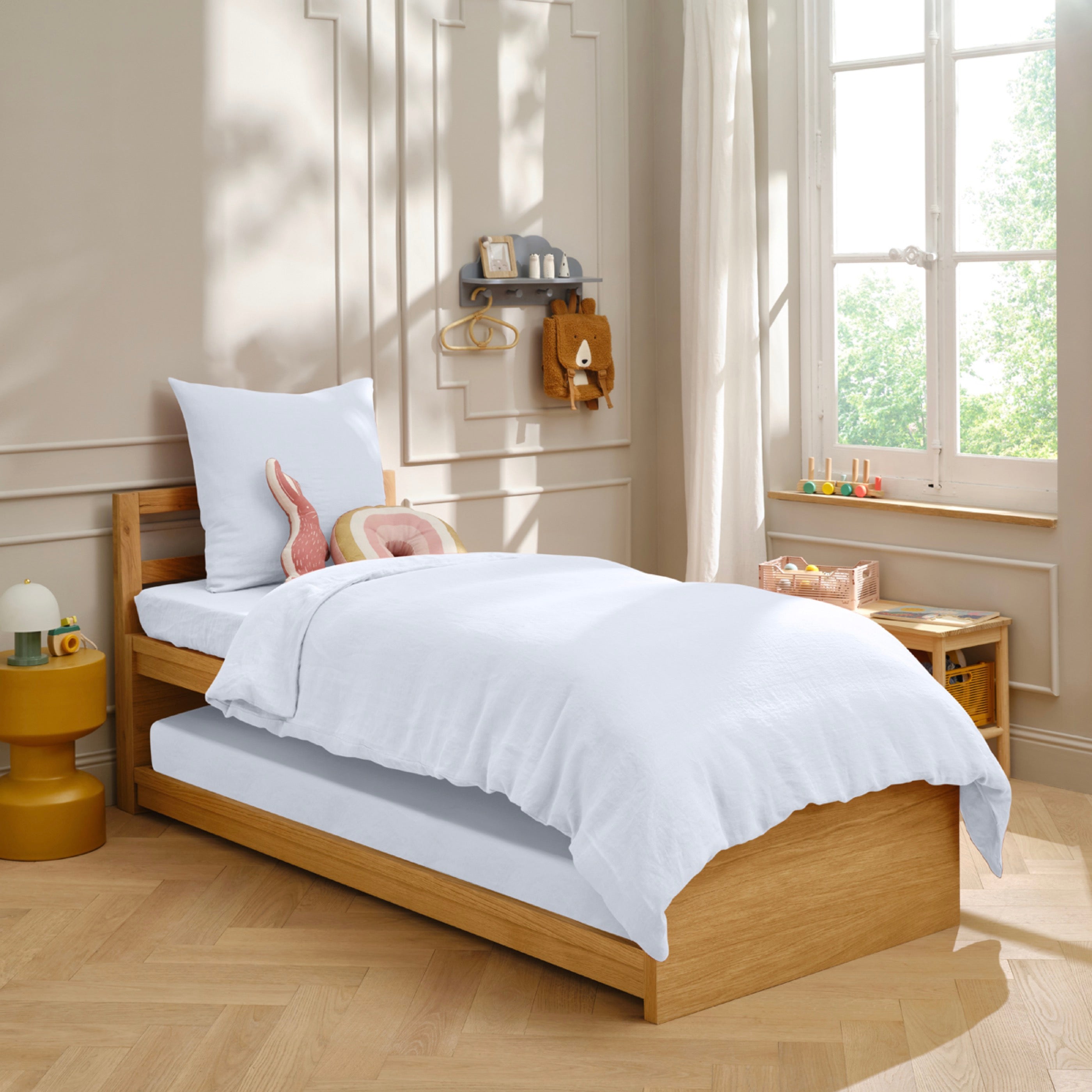 Housse De Couette Brunelle - 100% Lin Lavé - Blanc