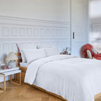 Housse De Couette Brunelle - 100% Lin Lavé - Blanc
