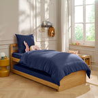 Housse De Couette Brunelle - 100% Lin Lavé - Bleu De Chine