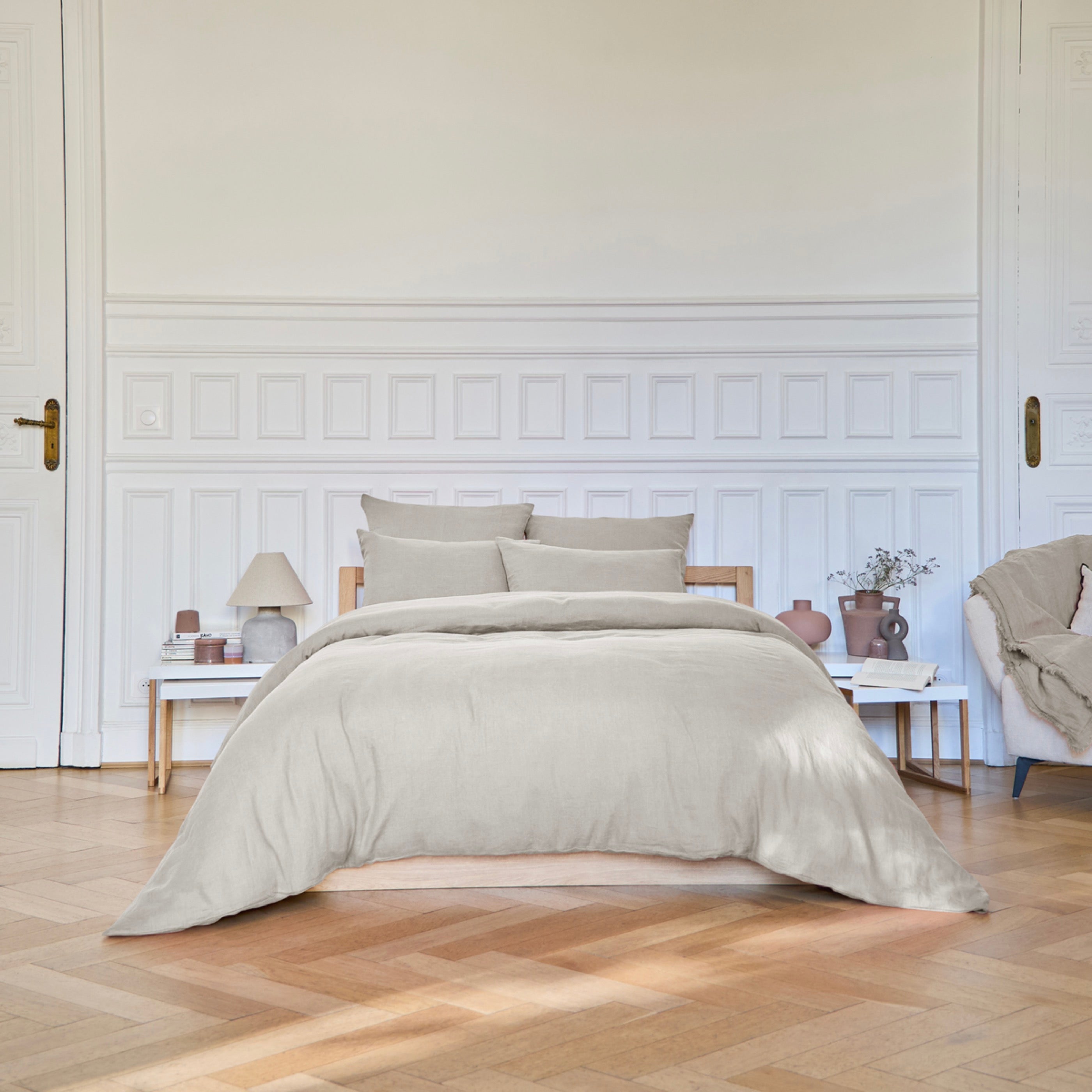 Housse De Couette Brunelle - 100% Lin Lavé - Naturel