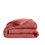 Housse De Couette Brunelle - 100% Lin Lavé - Terracotta