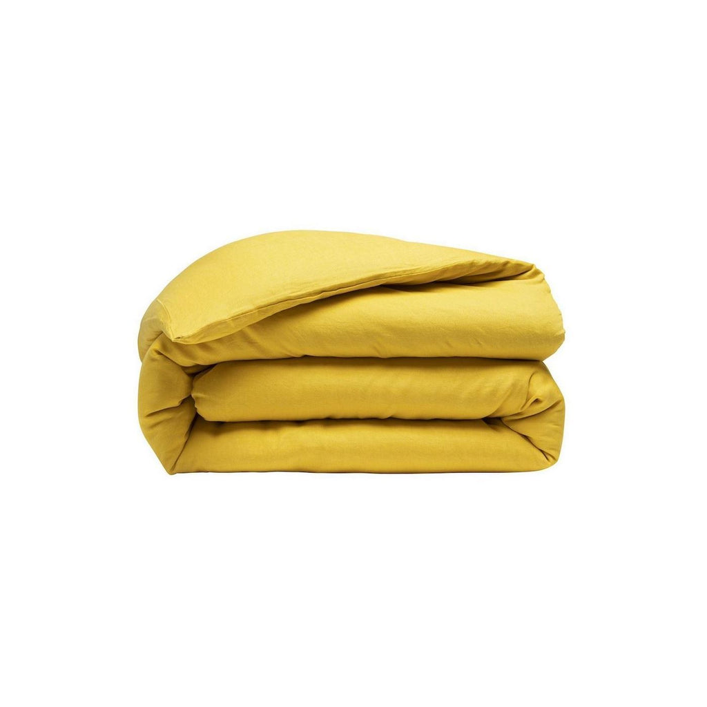 Housse De Couette - Jaune Lumière Lin Lavé Housse De Couette Baton Rouge