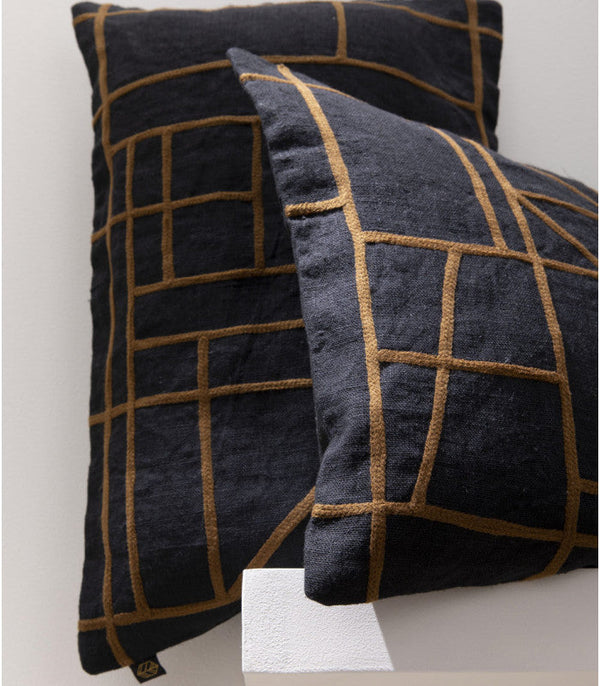 Housse De Coussin Kota - Noir - 3 Tailles
