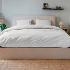 Lot De 2 Taies D'Oreiller - Percale De Coton - Blanc