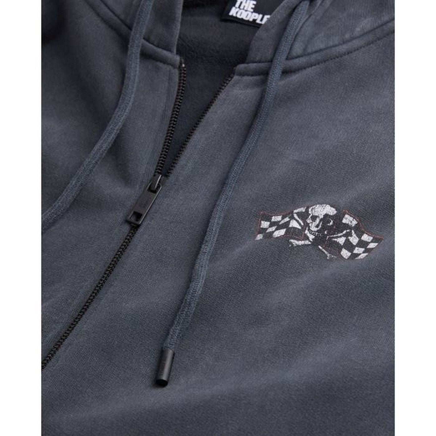 The Kooples - Sweat Hoodie Avec Print Skull And Flag - Homme