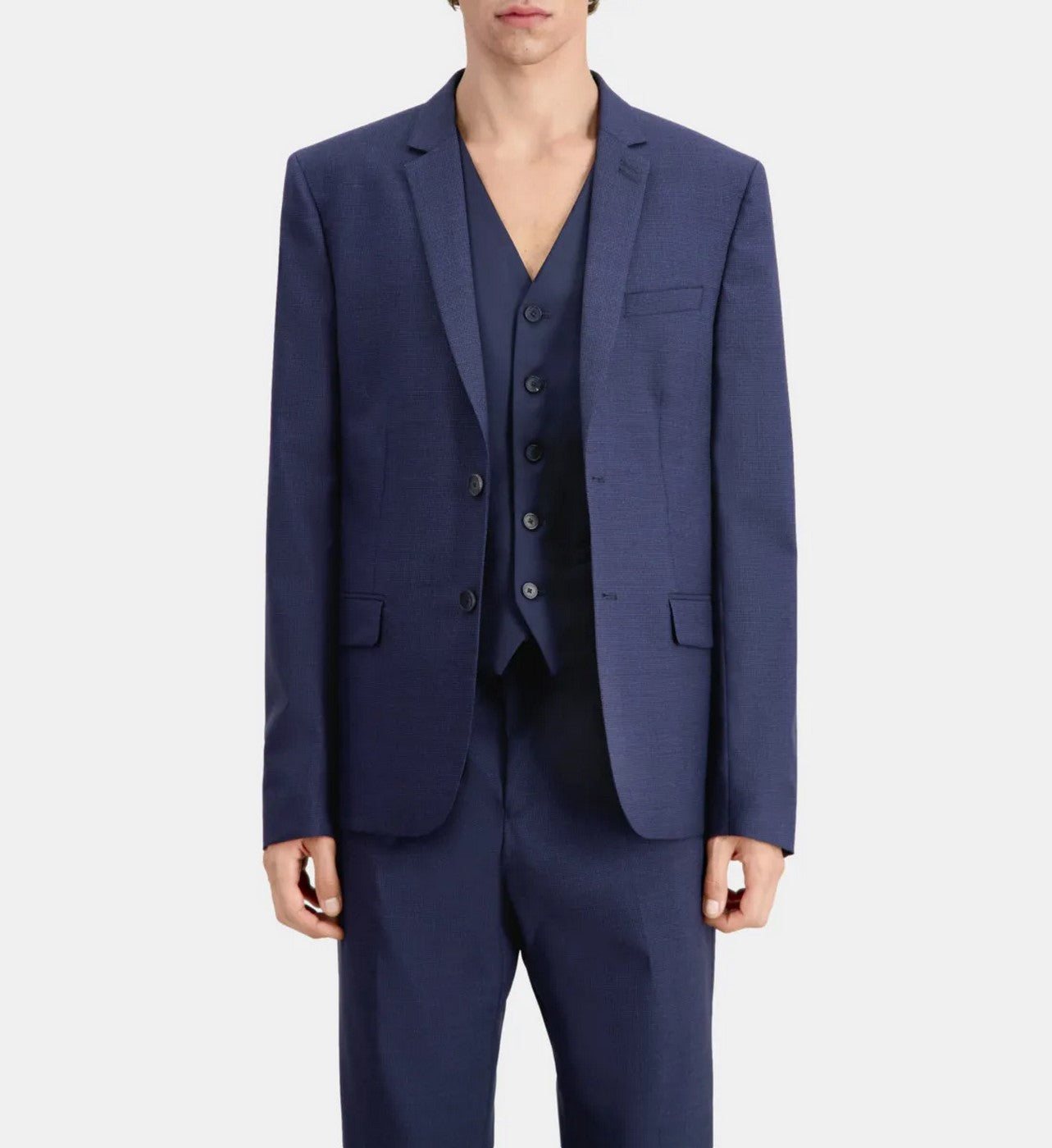 The Kooples - Veste De Costume En Laine - Bleu Marine - Homme