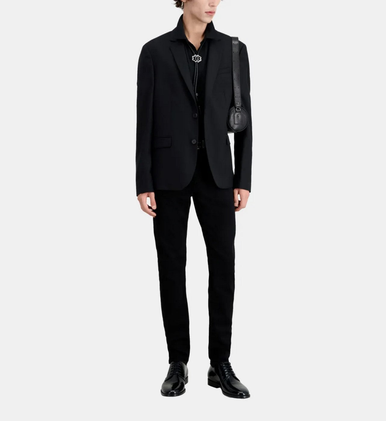 Veste De Costume En Laine - Noir - Homme