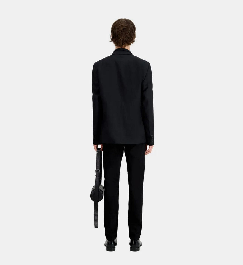 Veste De Costume En Laine - Noir - Homme