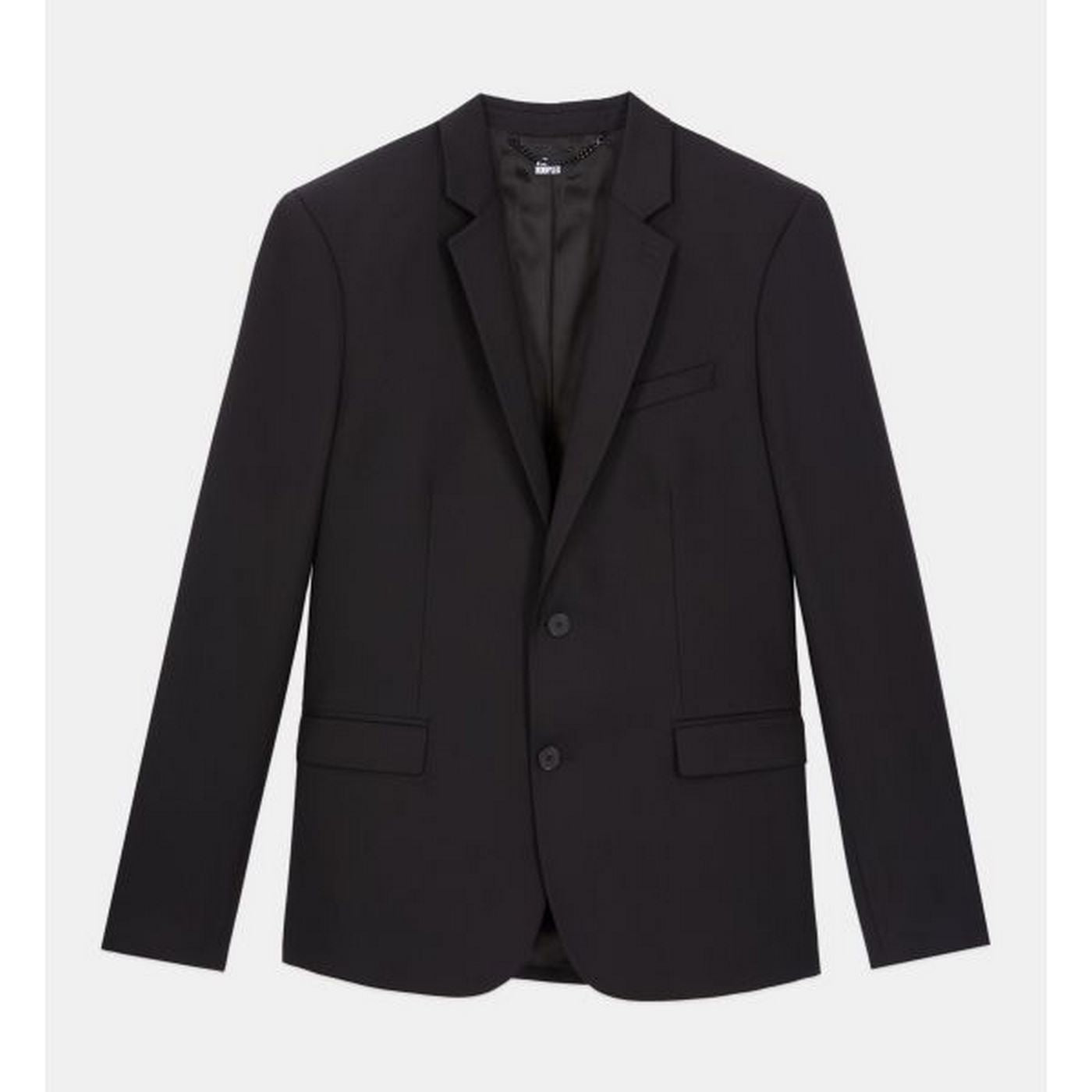 Veste De Costume En Laine - Noir - Homme