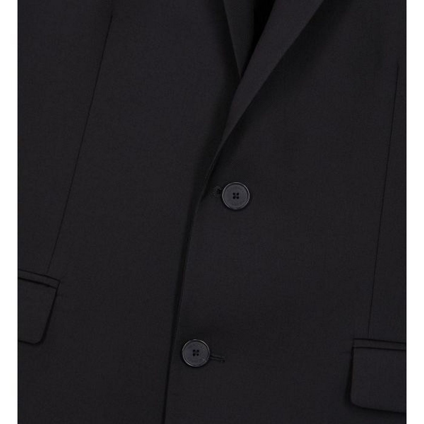 Veste De Costume En Laine - Noir - Homme