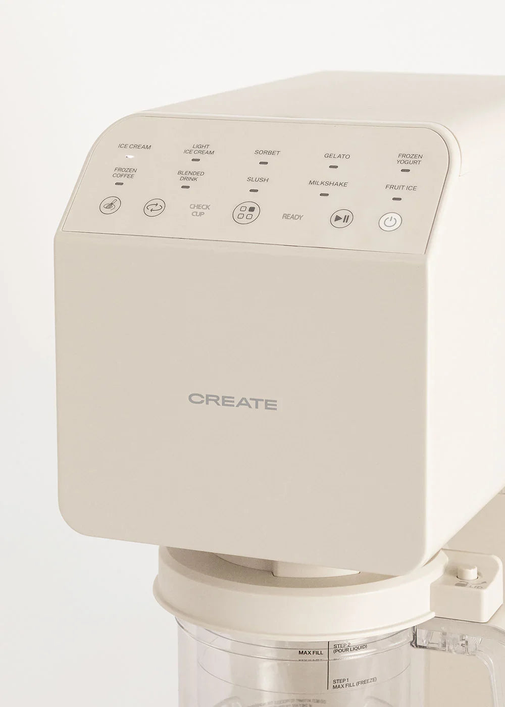 Ice Cream Maker Studio - Sorbetière Multifonction 600Ml - 3 Pots - Blanc Cassé
