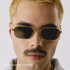 Lunettes De Soleil Idir - Doré Bleu